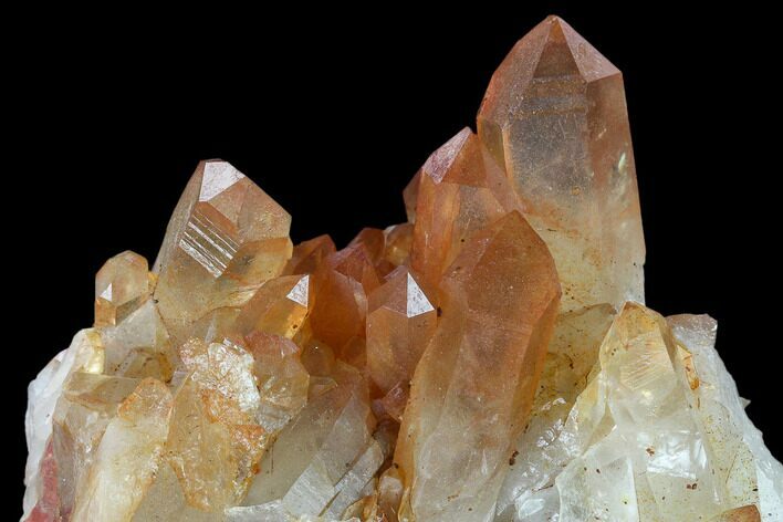 Natural, Red Quartz Crystal Cluster - Morocco #134226